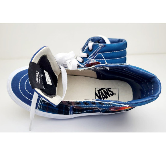 VANS SK8-HI Bolt Big Reveal Classics Skate Shoes Blue Canvas Sneakers Women's 6 - Picture 7 of 10